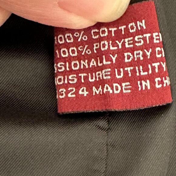 Covington Men’s Dark Gray Corduroy Sport Coat Blazer Jacket Single Vent Size 40S - Picture 9 of 14